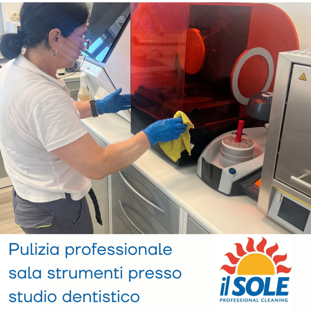 pulizia-sala-strumenti-studio-dentistico-Padova-impresa-Il-Sole
