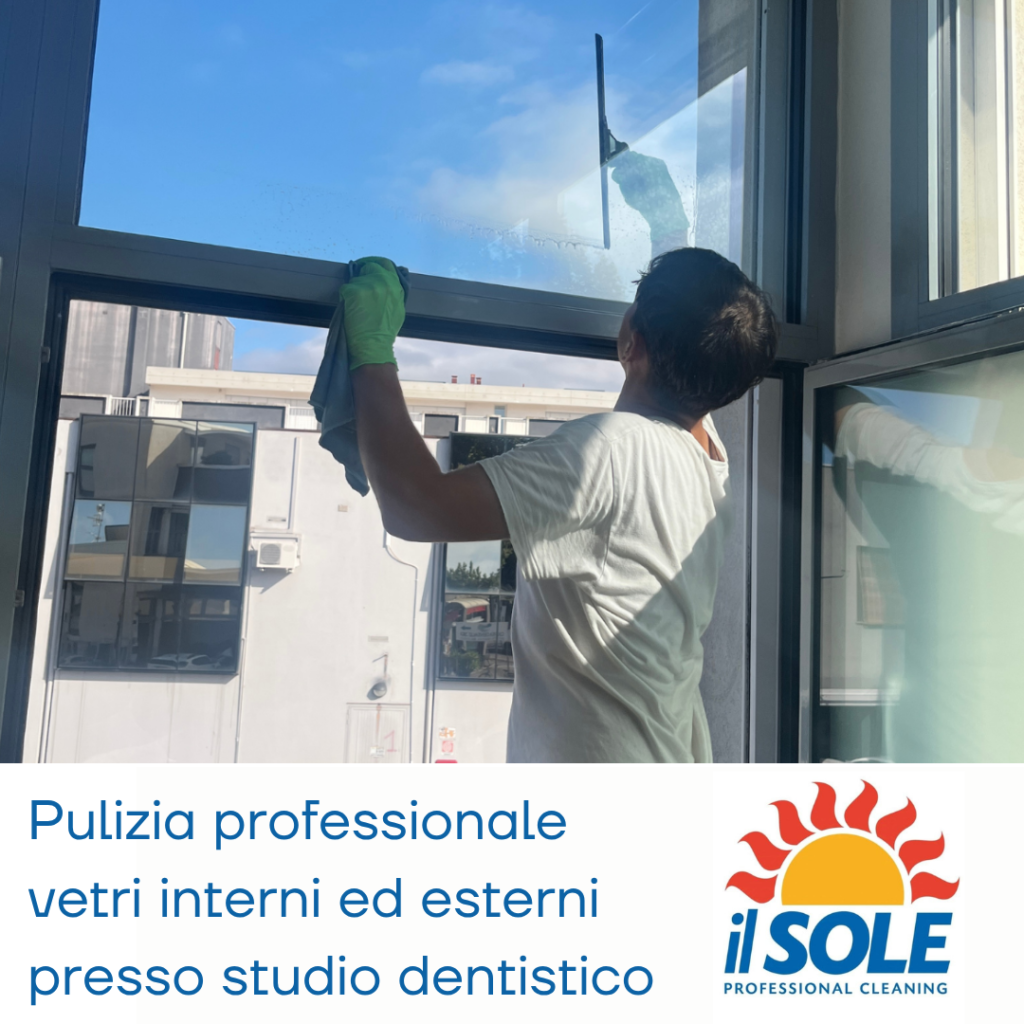 pulizia-vetri-studio-dentistico-Padova-impresa-Il-Sole